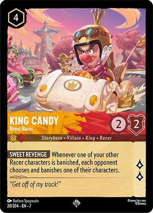King Candy - Royal Racer (20/204) [Archazias Island] Lorcana Single Disney
