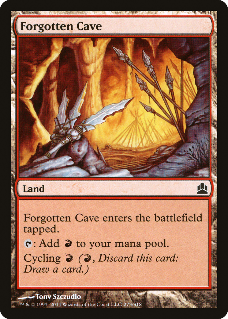 Forgotten Cave (CMD-273) [Commander 2011] MTG Single Wizards of the Coast