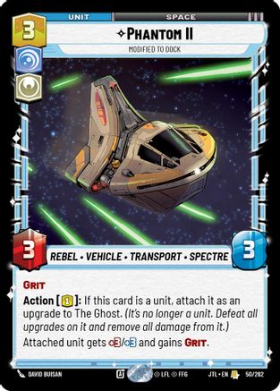 Phantom II - Modified to Dock (050/262) [Jump to Lightspeed] Star Wars: Unlimited Single Disney