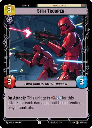 Sith Trooper (238/262) [Jump to Lightspeed] Star Wars: Unlimited Single Disney