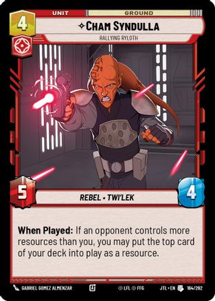Cham Syndulla - Rallying Ryloth (164/262) [Jump to Lightspeed] Star Wars: Unlimited Single Disney