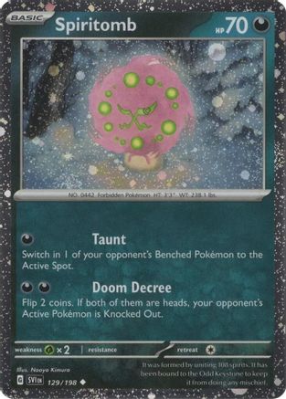Spiritomb - 129/198 (Cosmos Holo) Holofoil [Misc: Cards & Products] Pokemon Single Pokémon