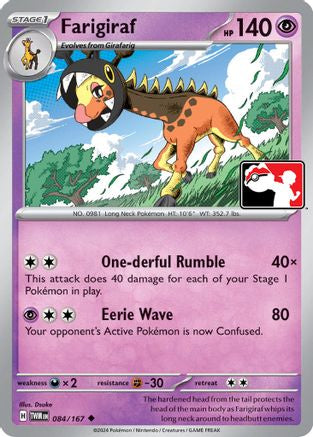 Farigiraf (84) [Misc: Prize Pack Series Cards] Pokemon Single Pokémon