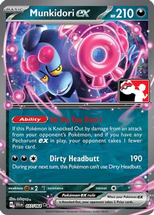Munkidori ex - 037/064 Holofoil [Misc: Prize Pack Series Cards] Pokemon Single Pokémon