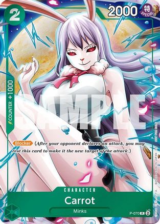 Carrot (Event Pack Vol. 6) (P-070) [One Piece Promotion Cards] Foil One Piece Single Bandai