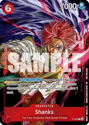 Shanks (Event Pack Vol. 6) (P-083) [One Piece Promotion Cards] Foil One Piece Single Bandai