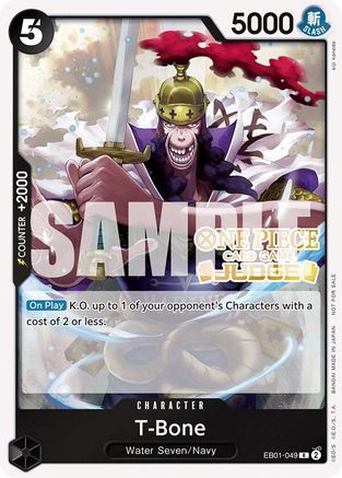 T-Bone (Judge Pack Vol. 5) (EB01-049) [One Piece Promotion Cards] Foil One Piece Single Bandai