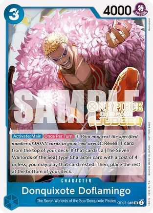Donquixote Doflamingo (Judge Pack Vol. 5) (OP07-048) [One Piece Promotion Cards] Foil One Piece Single Bandai