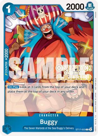 Buggy (Judge Pack Vol. 5) (ST17-003) [One Piece Promotion Cards] Foil One Piece Single Bandai