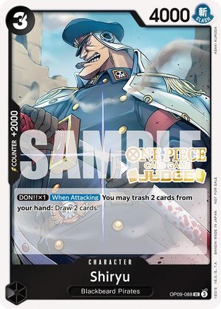Shiryu (Judge Pack Vol. 5) (OP09-088) [One Piece Promotion Cards] Foil One Piece Single Bandai