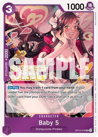 Baby 5 (Judge Pack Vol. 5) (OP10-076) [One Piece Promotion Cards] Foil One Piece Single Bandai