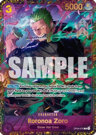 Roronoa Zoro (Championship 25-26 Regionals Season 1) (OP09-076) [One Piece Promotion Cards] Foil One Piece Single Bandai