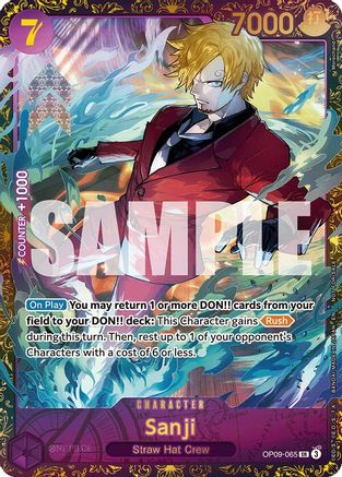 Sanji (Championship 25-26 Regionals Season 1) (OP09-065) [One Piece Promotion Cards] Foil One Piece Single Bandai