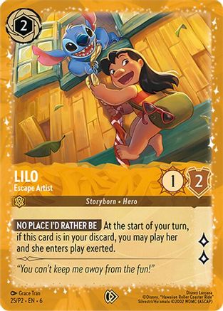 Lilo - Escape Artist (25) [Disney Lorcana Promo Cards] Holofoil Lorcana Single Disney