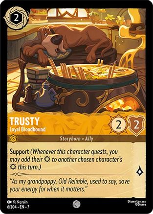 Trusty - Loyal Bloodhound (6/204) [Archazias Island] Lorcana Single Disney