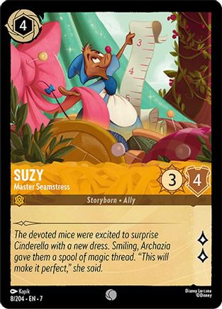 Suzy - Master Seamstress (8/204) [Archazias Island] Cold Foil Lorcana Single Disney