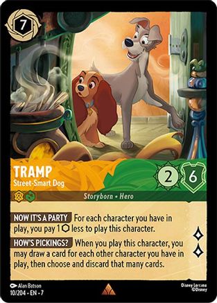 Tramp - Street-Smart Dog (10/204) [Archazias Island] Lorcana Single Disney