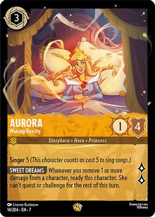 Aurora - Waking Beauty (14/204) [Archazias Island] Lorcana Single Disney