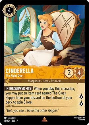 Cinderella - The Right One (15/204) [Archazias Island] Lorcana Single Disney