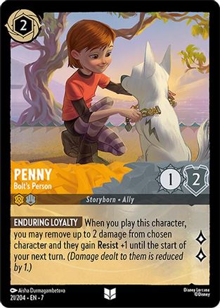 Penny - Bolt's Person (21/204) [Archazias Island] Lorcana Single Disney