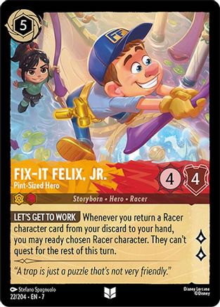 Fix-It Felix, Jr. - Pint-Sized Hero (22/204) [Archazias Island] Cold Foil Lorcana Single Disney