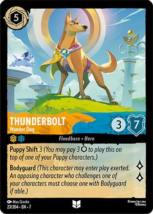 Thunderbolt - Wonder Dog (23/204) [Archazias Island] Cold Foil Lorcana Single Disney