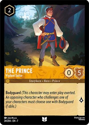 The Prince - Vigilant Suitor (24/204) [Archazias Island] Cold Foil Lorcana Single Disney