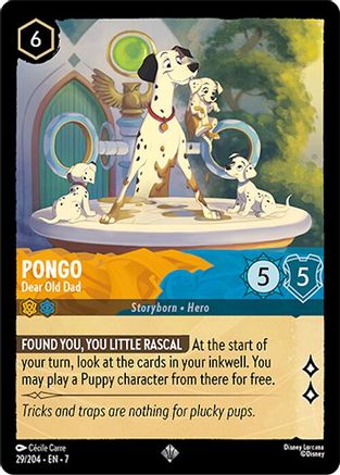 Pongo - Dear Old Dad (29/204) [Archazias Island] Lorcana Single Disney