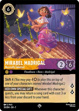Mirabel Madrigal - Musically Talented (35/204) [Archazias Island] Cold Foil Lorcana Single Disney
