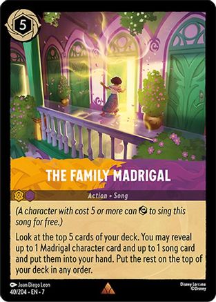 The Family Madrigal (40/204) [Archazias Island] Cold Foil Lorcana Single Disney