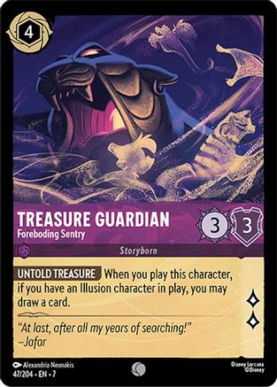 Treasure Guardian - Foreboding Sentry (47/204) [Archazias Island] Cold Foil Lorcana Single Disney