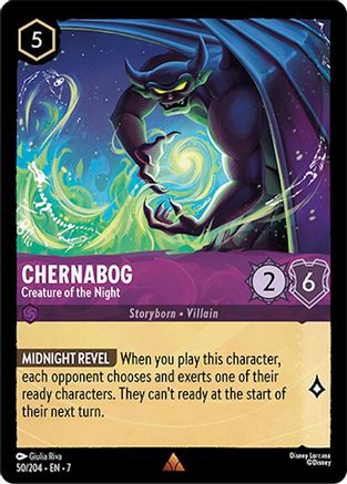 Chernabog - Creature of the Night (50/204) [Archazias Island] Cold Foil Lorcana Single Disney
