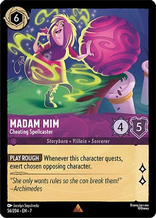 Madam Mim - Cheating Spellcaster (56/204) [Archazias Island] Cold Foil Lorcana Single Disney