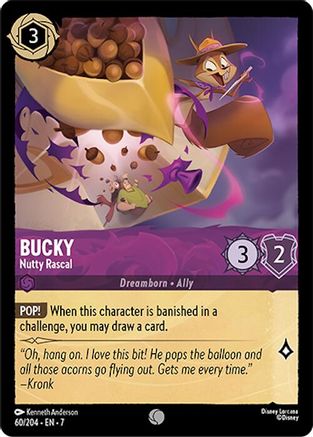 Bucky - Nutty Rascal (60/204) [Archazias Island] Lorcana Single Disney