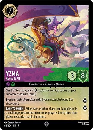 Yzma - Above It All (68/204) [Archazias Island] Cold Foil Lorcana Single Disney