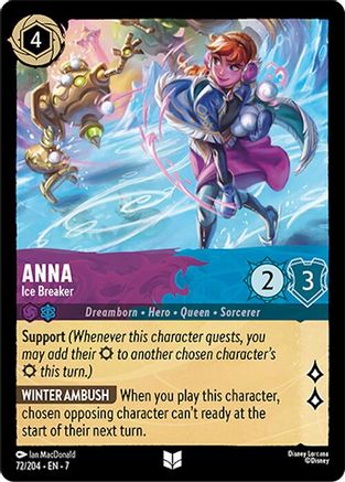 Anna - Ice Breaker (72/204) [Archazias Island] Cold Foil Lorcana Single Disney