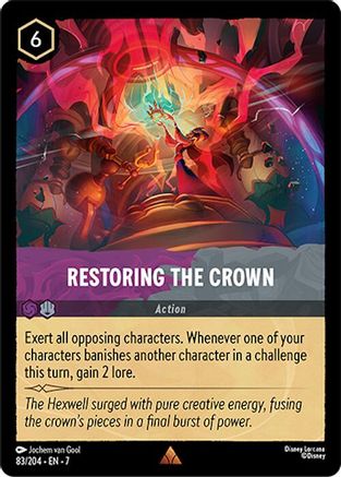 Restoring the Crown (83/204) [Archazias Island] Lorcana Single Disney