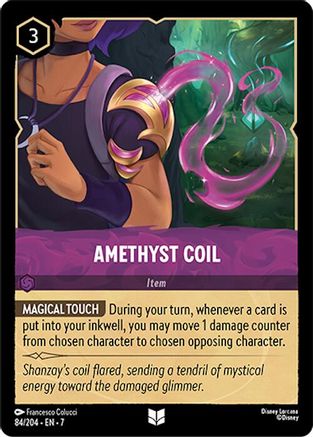 Amethyst Coil (84/204) [Archazias Island] Cold Foil Lorcana Single Disney