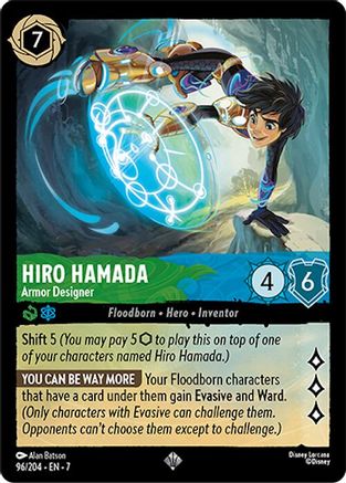 Hiro Hamada - Armor Designer (96/204) [Archazias Island] Cold Foil Lorcana Single Disney