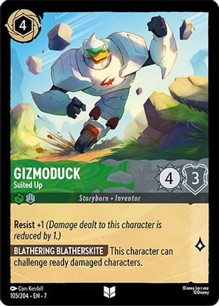 Gizmoduck - Suited Up (105/204) [Archazias Island] Cold Foil Lorcana Single Disney