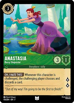 Anastasia - Bossy Stepsister (113/204) [Archazias Island] Cold Foil Lorcana Single Disney