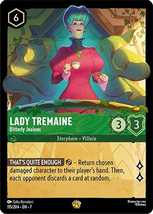 Lady Tremaine - Bitterly Jealous (115/204) [Archazias Island] Cold Foil Lorcana Single Disney