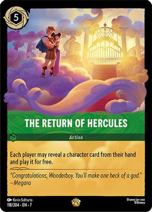 The Return of Hercules (118/204) [Archazias Island] Cold Foil Lorcana Single Disney