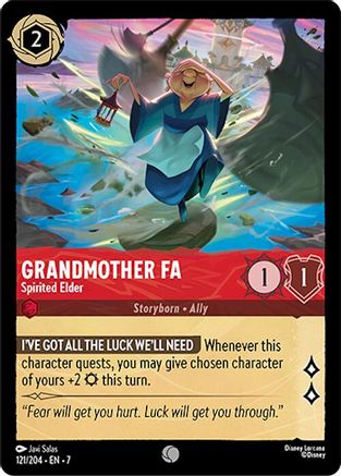 Grandmother Fa - Spirited Elder (121/204) [Archazias Island] Cold Foil Lorcana Single Disney