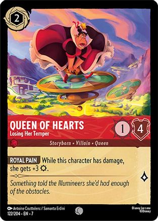 Queen of Hearts - Losing Her Temper (122/204) [Archazias Island] Lorcana Single Disney