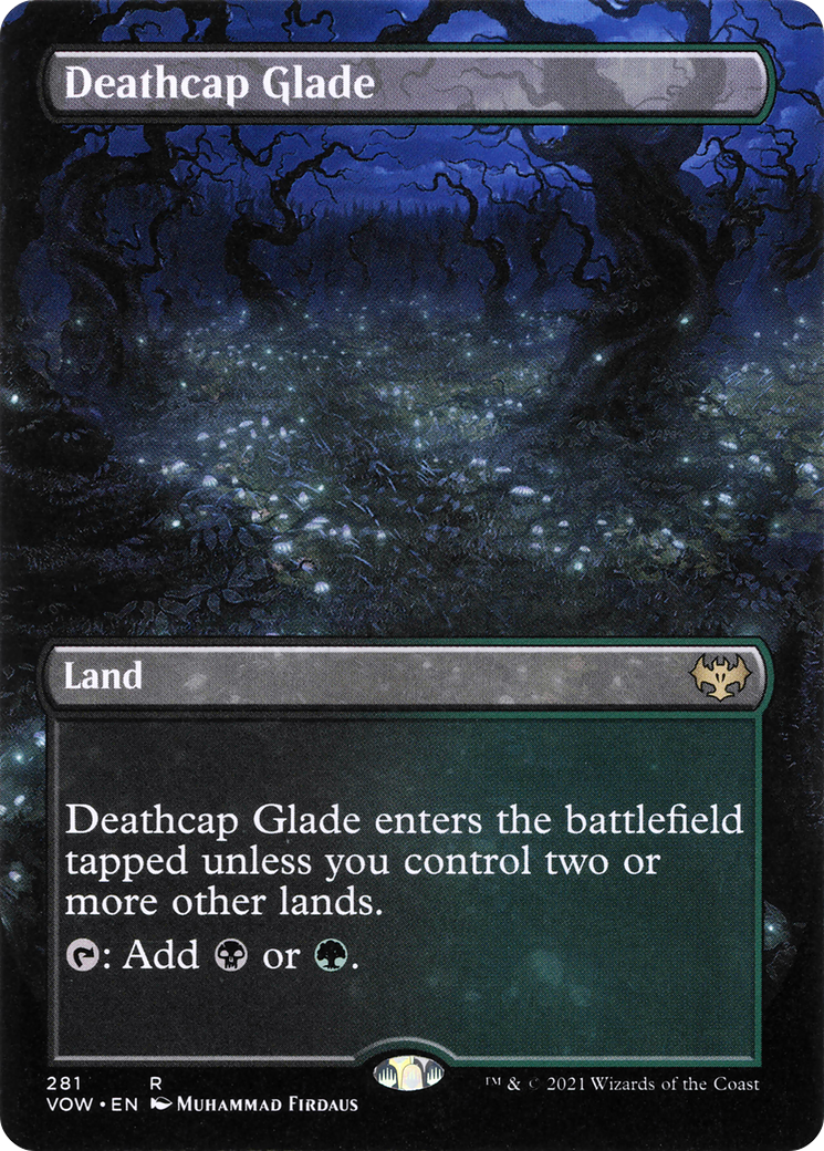 Deathcap Glade (VOW-281) [Innistrad: Crimson Vow] (Borderless) MTG Single Wizards of the Coast
