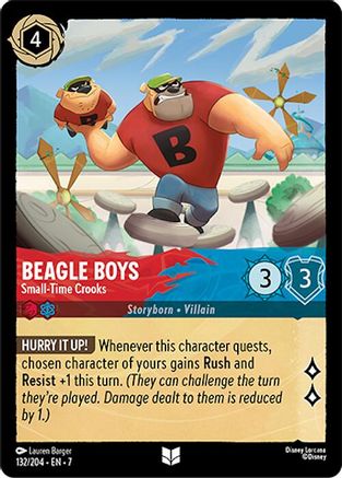 Beagle Boys - Small-Time Crooks (132/204) [Archazias Island] Lorcana Single Disney