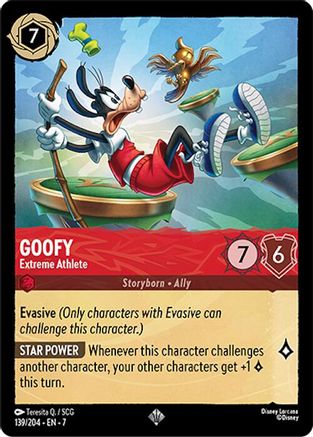 Goofy - Extreme Athlete (139/204) [Archazias Island] Cold Foil Lorcana Single Disney