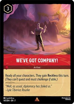 We've Got Company! (147/204) [Archazias Island] Cold Foil Lorcana Single Disney