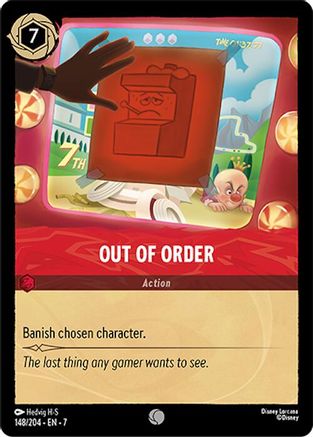 Out of Order (148/204) [Archazias Island] Cold Foil Lorcana Single Disney